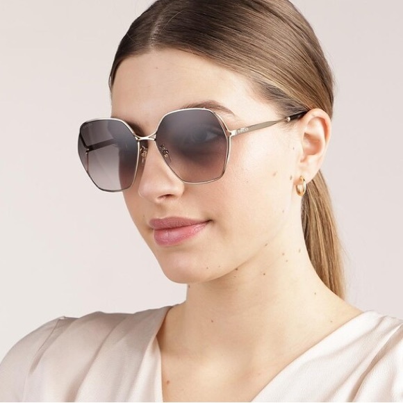 NEW GUCCI GG0818SA 001 WOMEN’S SUNGLASSES GUCCI GG0818SA GREY EYEWEAR GUCCI - Picture 7 of 14